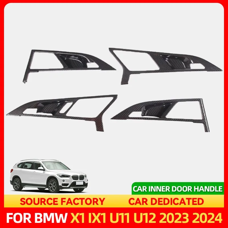 

Стайлинговые молдинги из горячего АБС-пластика из углеродного волокна, внутренняя дверная ручка, чаша, рамка, накладка, наклейка для BMW X1 iX1 U10 U11 2023-2024, авто