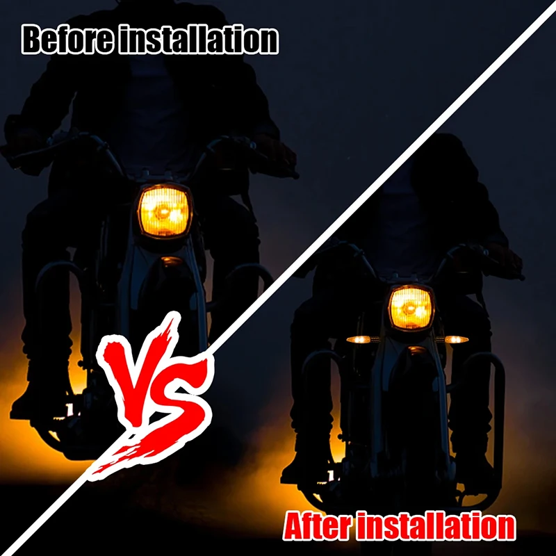 12V Motorcycle Taillights Turn Signal Lights Front Rear Brake Lamp LED Indicator For BMW F800GS F700GS R1200GS GS 1200 Adventure