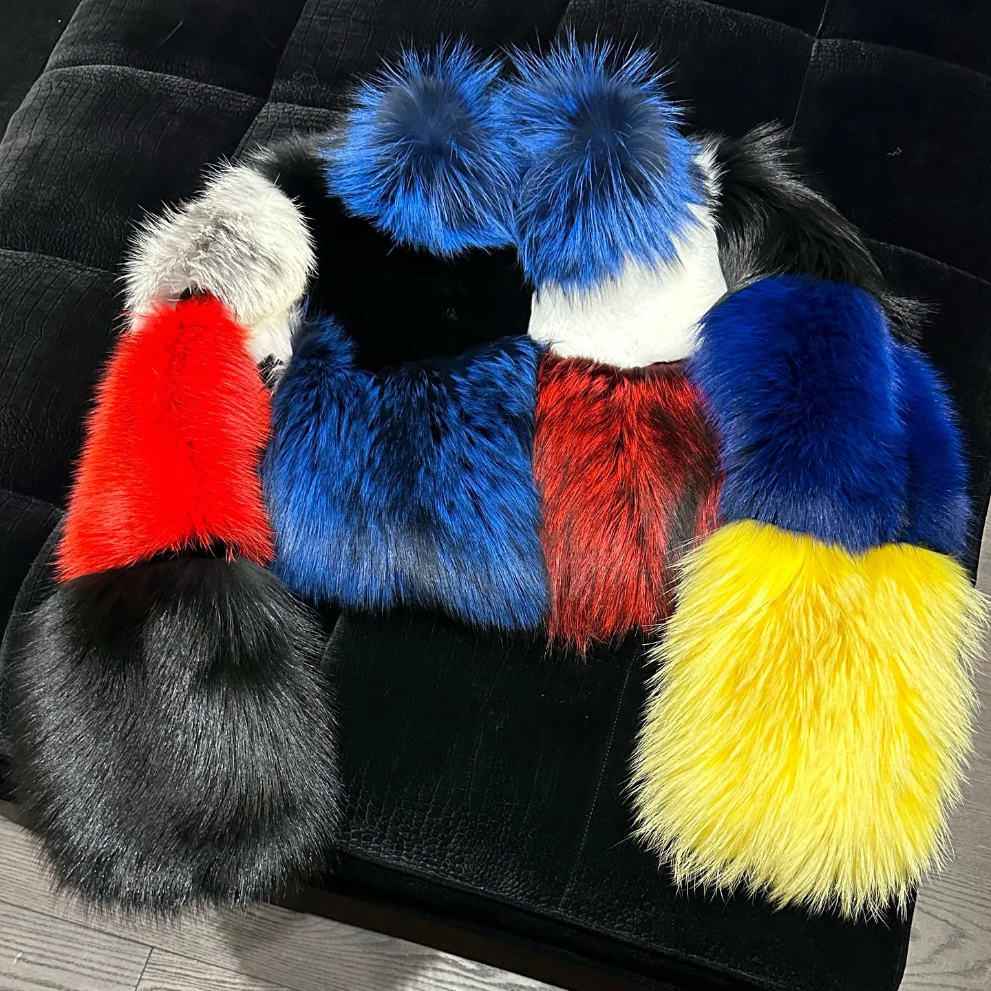 Women Fashion Genuine Fox Fur Jacket Stand Collar Color Patchwork Whole Skin Real Fox Fur Coat Thick Warm Fur Overcoat Luxury
