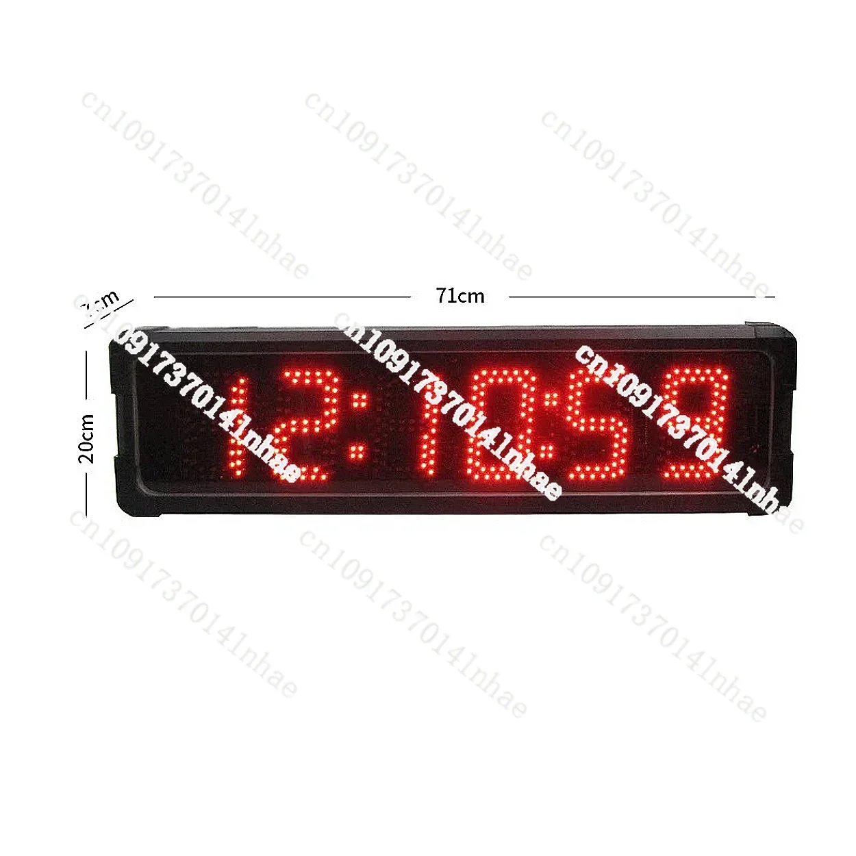 Outdoor Digital Countdown Timer, Marathon Race Clock, IP65 Waterproof, 6 Digits, 5