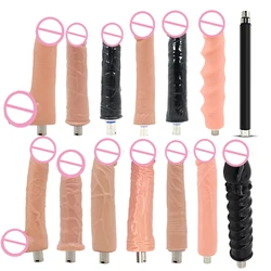 11 Tipos Tradicional Sex Machine Anexos 3XLR Realistic Dildos Acessórios Love Machine Sex Products For Women Men