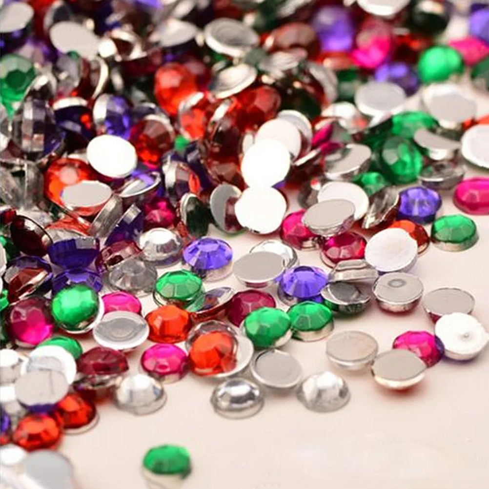 

4000Pcs Colorful Rhinestone Decorations Professional Nail Art Crystal Set Acrylic Manicure Supplies for Invitation Card Cell