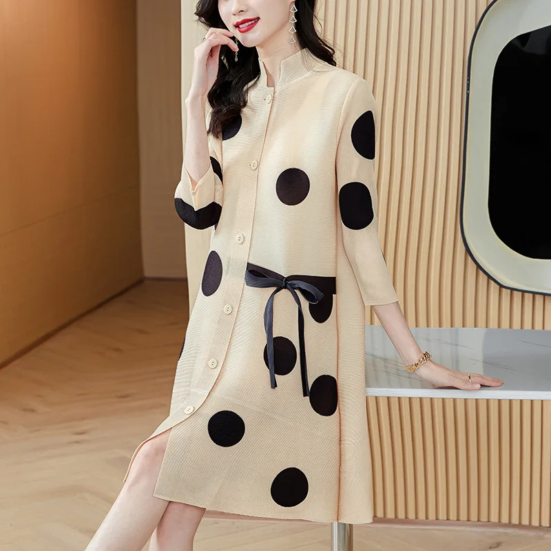 

Oversize women's one-piece dress fashionable 2022 new fashion age reducing high-end sexy dress Polyester Straight