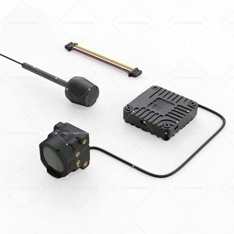 Camera Wide Lens Housing Shell 6-Pin CNC Adapter & Coaxial Cable for O4 FPV Type