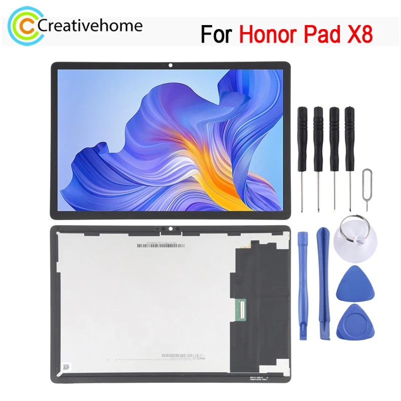 IPS LCD Screen For Honor Pad X8 10.1'' Tablet LCD Display Touch Screen Digitizer Full Assembly Replacement Spare Part