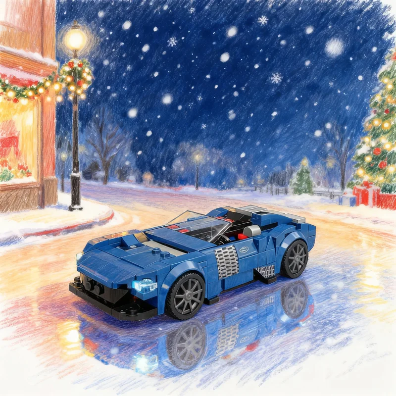 

227pcs MOC City Champions Ferrariesd Monza Model Building Blocks Toy Architecture Assemble Christmas Gift DIY Creative Idea