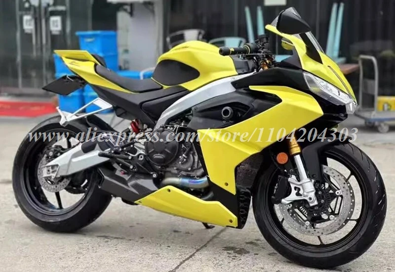 New ABS Motorcycle Whole Fairings Kit Fit For Aprilia RS660 660 2020 2021 2022 2023 2024 Bodywork Set Yellow Matte + Tank Cover