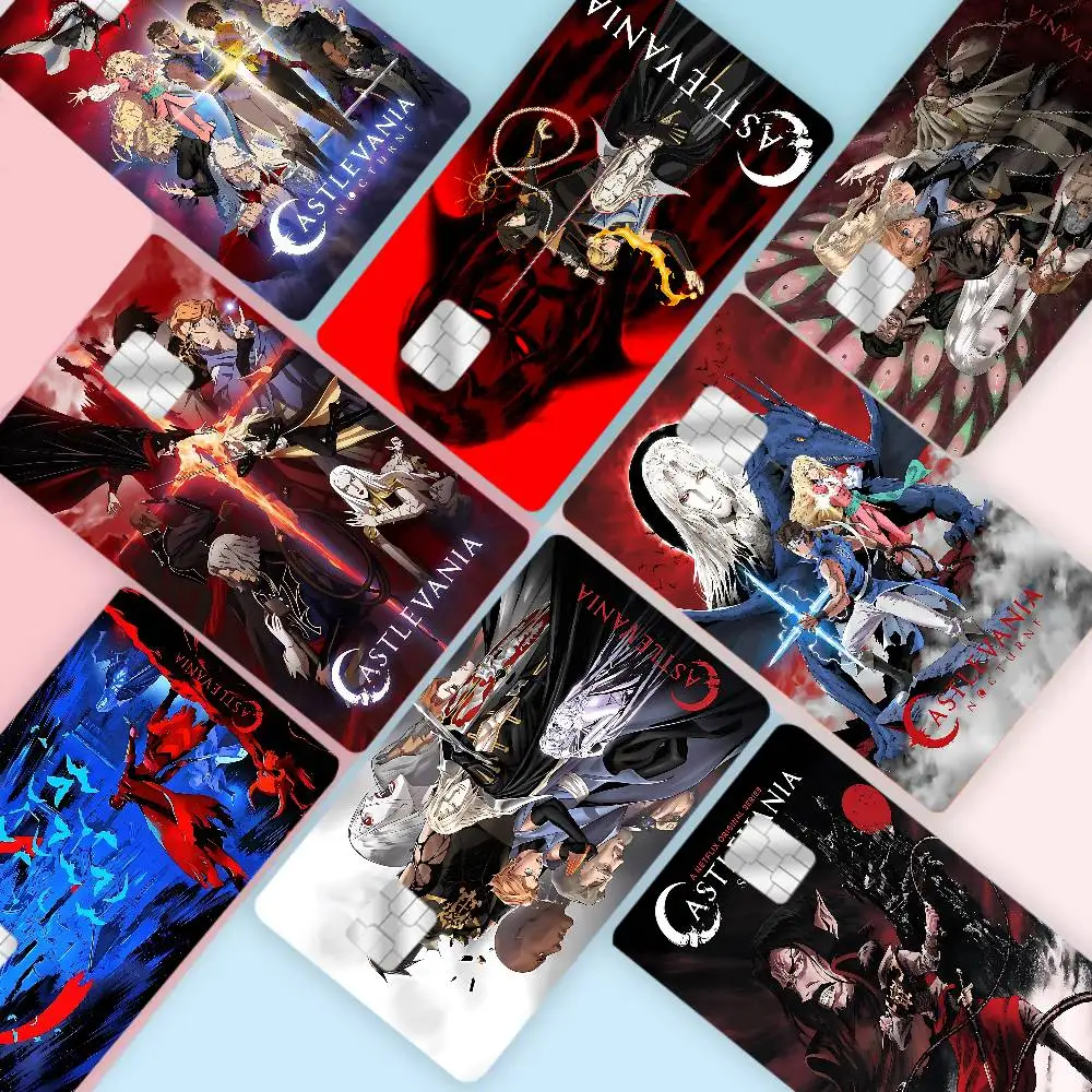 Castlevania Cartoon Anime Cartoon Aufkleber Film Haut für Kreditkarte Debit Bank Bus Karte