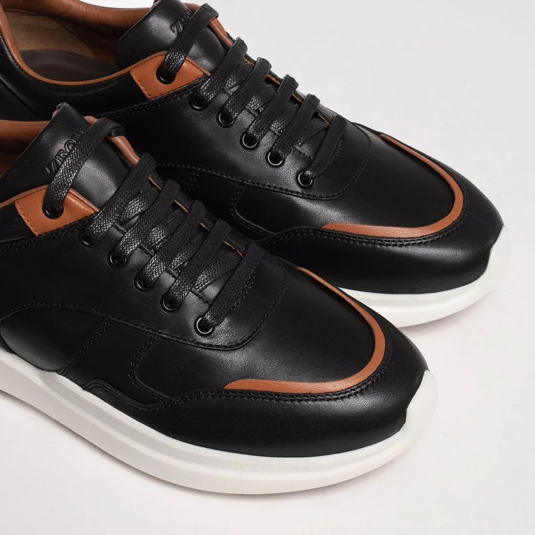 Milano sneakers Lace-up casual sneakers men leather shoes designer loafers men