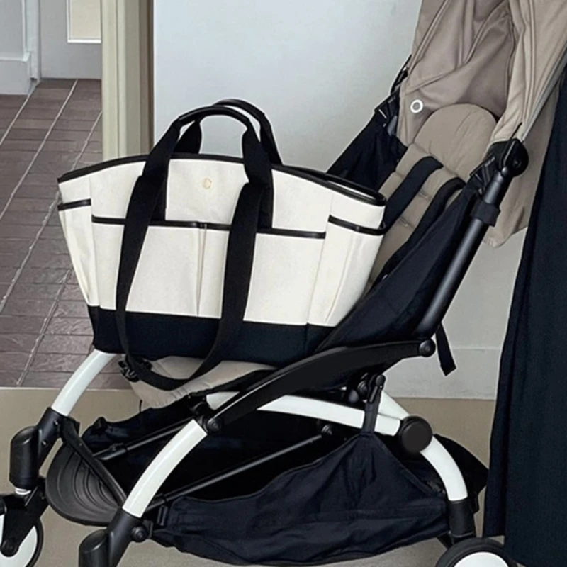 Tas Hamil Stroller Perlengkapan Bayi Tas Tangan Tahan Air Kapasitas Besar H37A