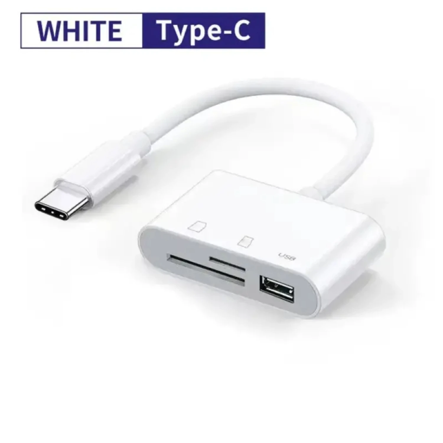 

1PC USB C SD Card Reader Adapter Type C Micro SD TF Card Reader Multifunction 3 In 1 OTG Adapter For Laptop IPad PC MacBook Phon