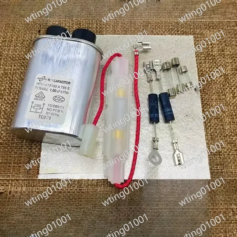 Universal Microwave Oven Accessories High Voltage Capacitor Power Supply Fuse High Voltage Diode Mica Sheet Replacement Parts