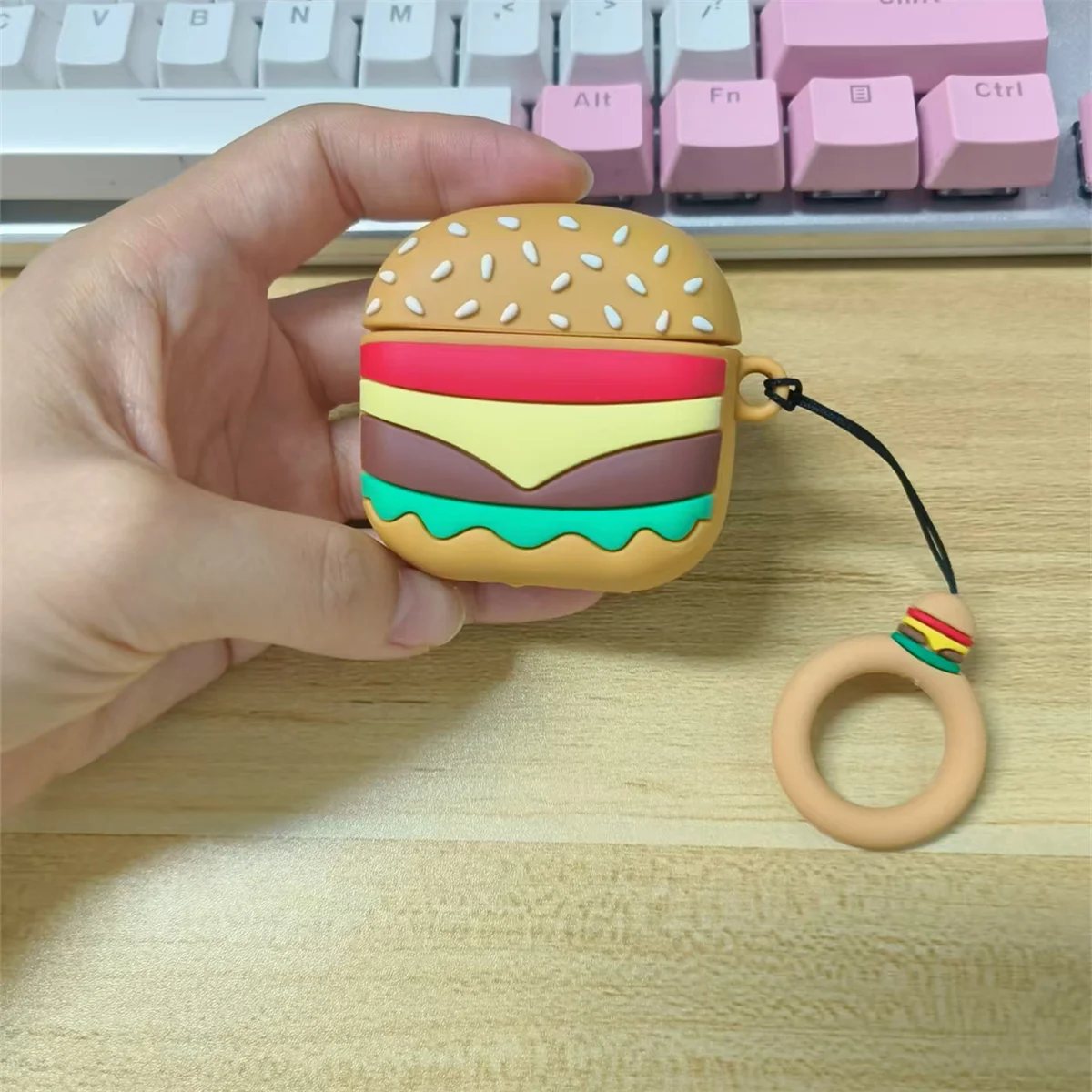 

Hamburger Chips Cover for AirPods 4 Case Silicone Earphone Protective Case for Airpods Pro3 Cover Silicone Soft Case for AirPods