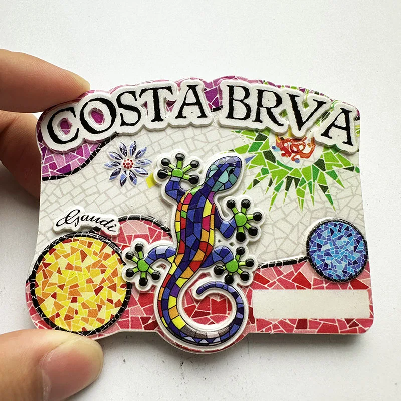 Spanish personality decorative home crafts Costa Brava landscape souvenirs 3D creative collection refrigerator magnets