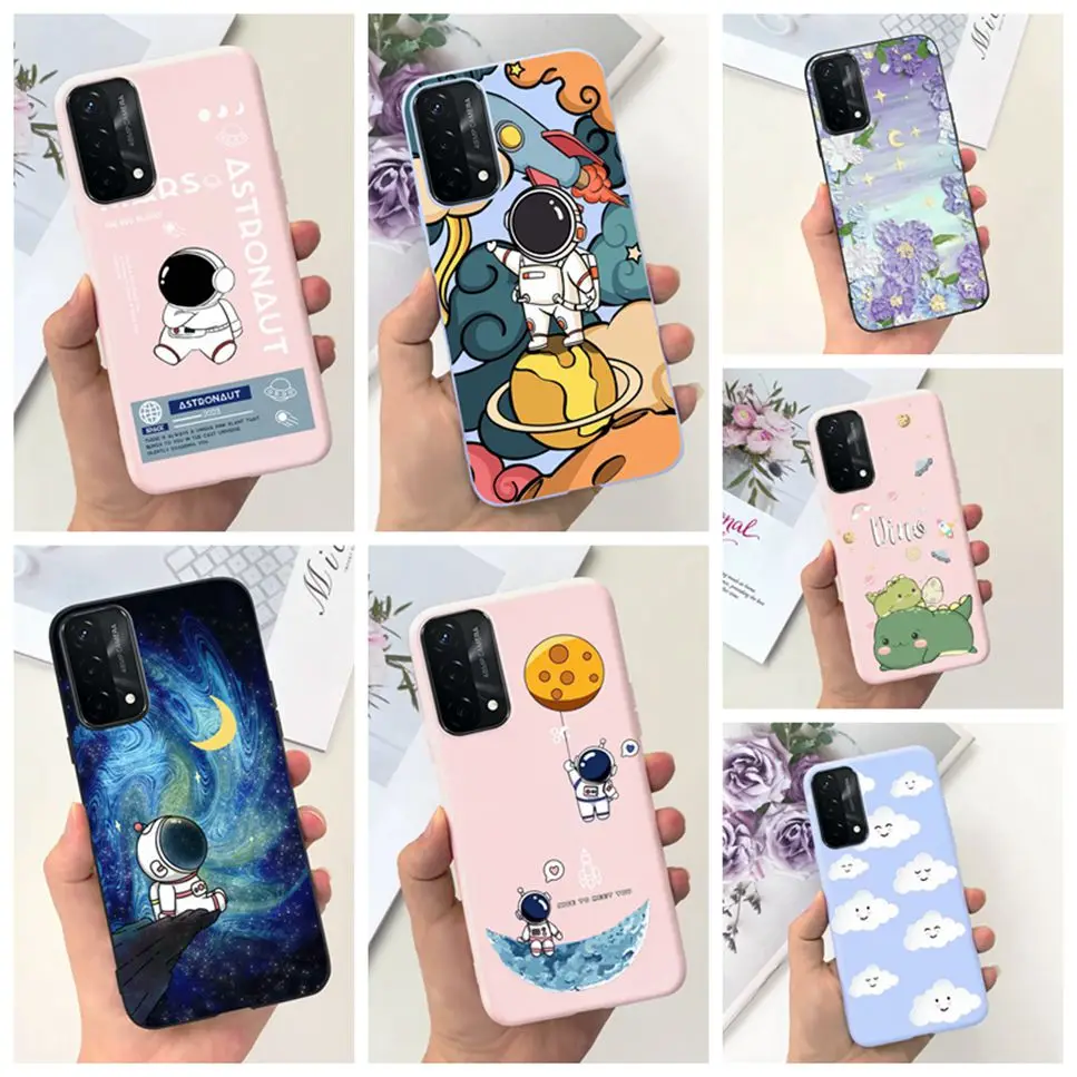 Для Oppo A74 4G CHP2219 чехол милый мультяшный астронавт Мягкий силиконовый чехол для Oppo A74 F19 F19S F19s 4G 6,43 