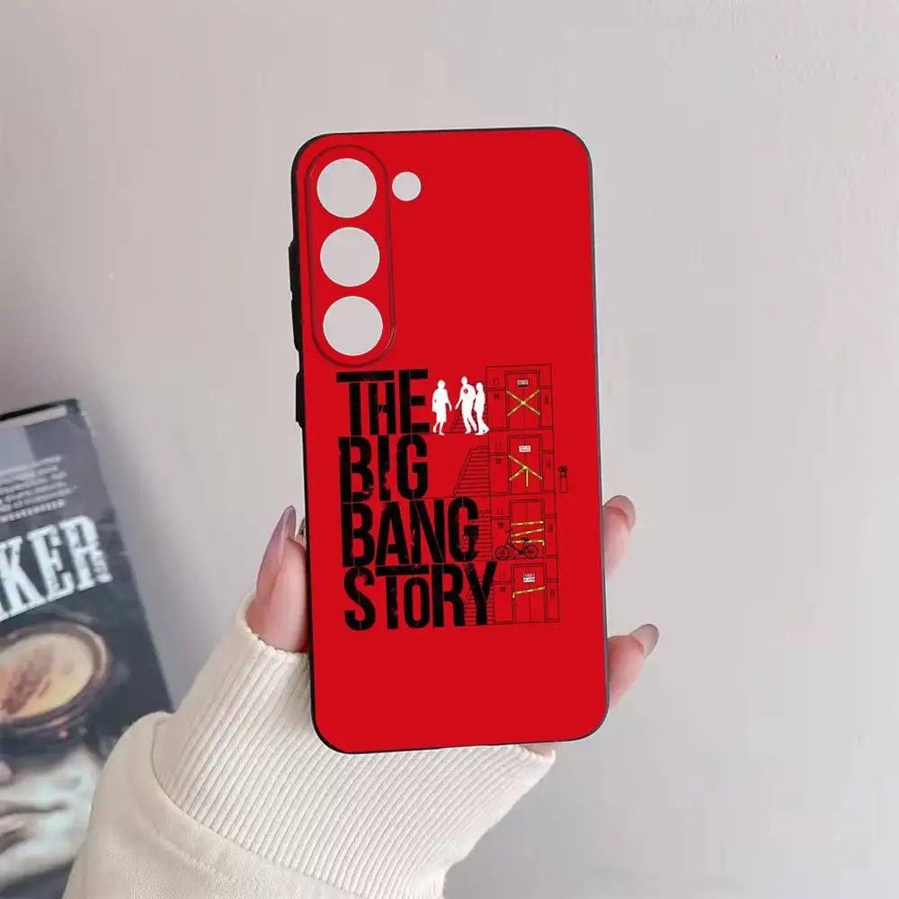 حافظة هاتف T-TBBT The Big Bang Theory لهاتف سامسونج جالاكسي A 91,80,73,72,71,53,52,51,22,5G غطاء أسود ناعم مقاوم للصدمات