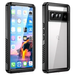 360 Full Covered Armor IP68 Waterproof Case For Google Pixel 8 7 6 9 Pro XL Diving Swim Outdoor TPU Sports Anti-fall dust-proof
