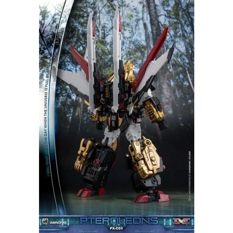 Transforming Toy Planet X PX Lion King PX-C03 Can Be Combined with PX-C02 To Form Victory Saber Model