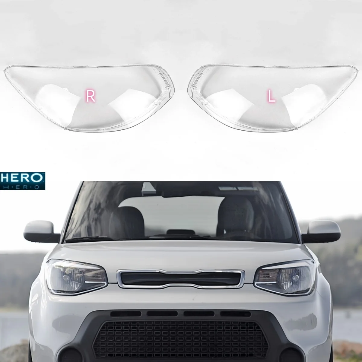 

Car Headlight Cover For Kia Soul 2014 2015 2016 2017 Plastic Headlamp Len Transparent Lampshade Shell Replace The Original Glass