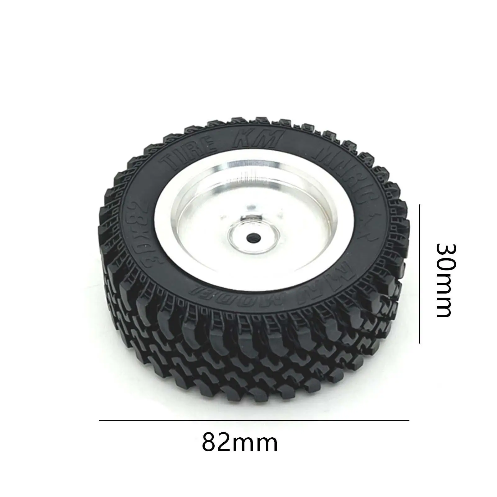 4x RC-Räder und -Reifen, RC-Teil, einfach zu installierende RC-Reifen mit Felge