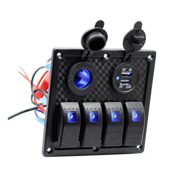 Новая 4-бандовая водонепроницаемая панель кулисного переключателя