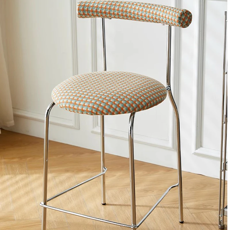 rk-Metal Bedroom Barstools Counter Nordic Relaxing Luxury Throne Barstools Minimalist Aluminum Bancos De Lounge Suite Furniture-