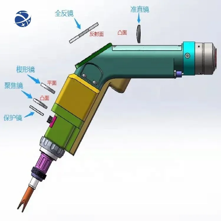 Yunyi Chinese professional  laser Equipment parts laser source 1000W 1500W Water cooling laser welding head