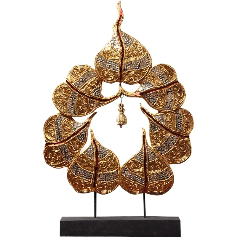 

Thai Crafts Decoration Living Room Neoclassical Solid Wood Bodhi Wind Chimes