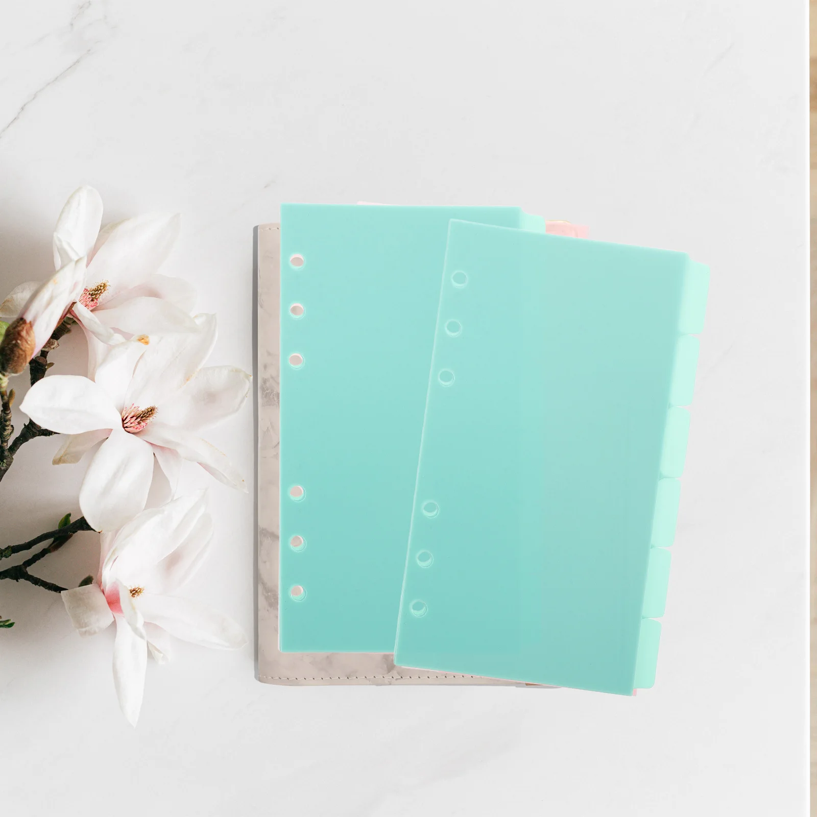 

6 Sheets Binder Index Dividers Detachable Notepad Dividers Tabbed Notebook Organizer Pages for Planner and Notes