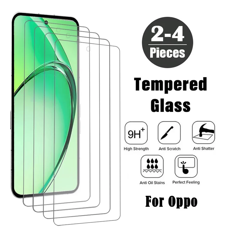 

2-4Pcs Screen Protector for Oppo K12 Plus K12 K11 X Tempered Glass for Oppo Reno 8 Pro Plus A98 A97 A80 A77 A76 A58 A57s A59 A60