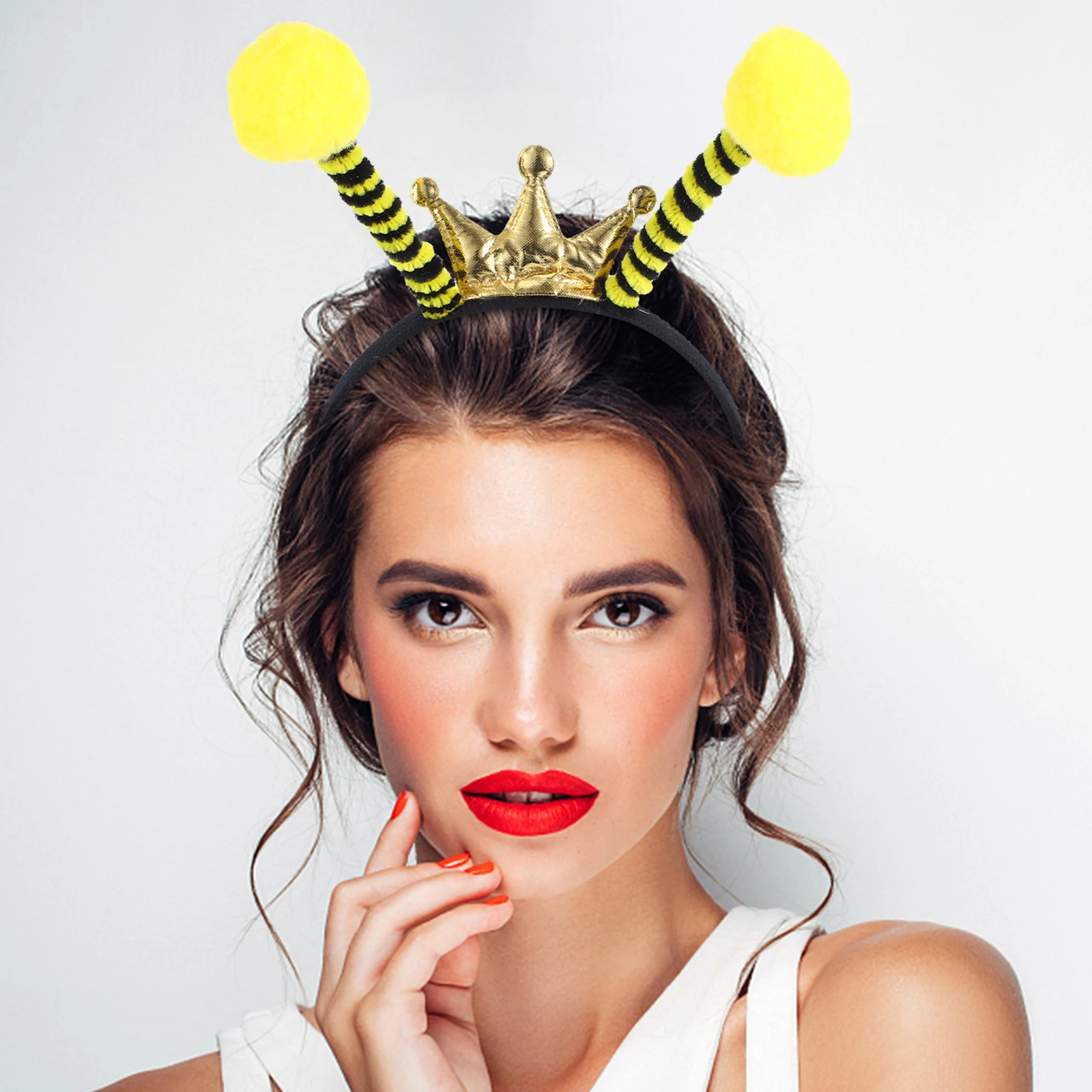 

Bee Antenna Headband Women Party Decorations Photo Prop Stage One Size Fits Comfortable Material