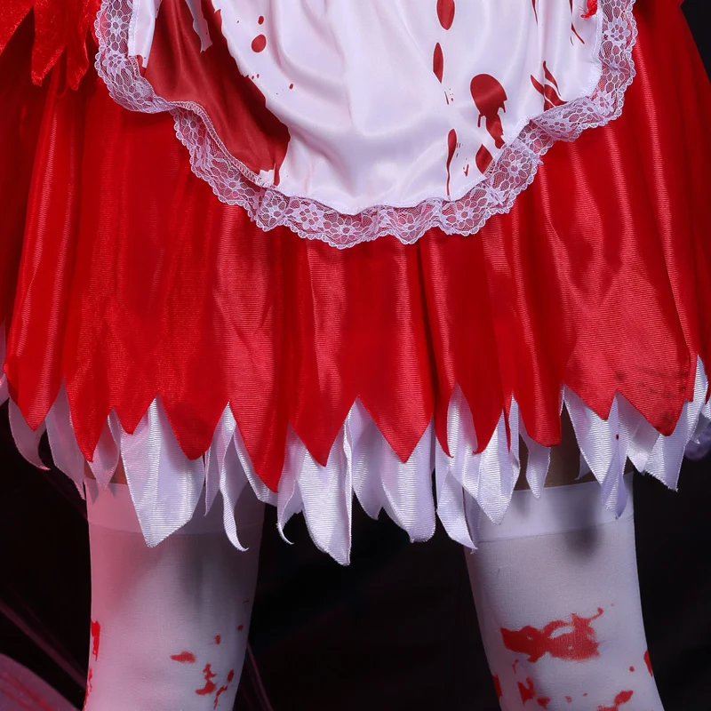 Harlowe loween Adult Cosplay Red Witch Skirt Set Women's Role-plang Costume Polyester Fiber 00% Traditional Chinese Eth...