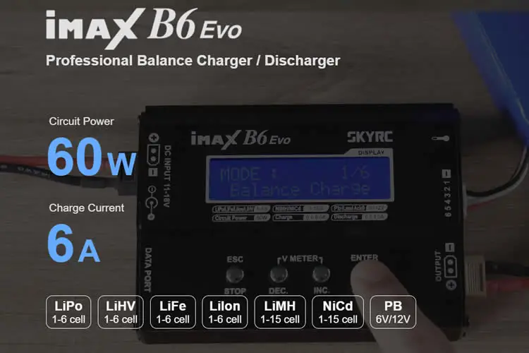 SKYRC IMAX B6 EVO charger Small dr one model charger 60W power