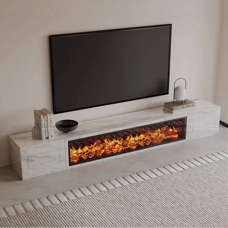 Sitting Room Decor Tv Cabinet Light Long Design Lounges Apartments Tv Cabinet Fireplace Luxury Fernseherschrank Furniture Home