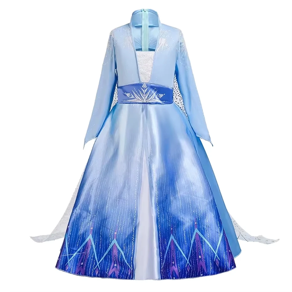 فستان الأميرة للفتيات من ديزني فروزن 2 إلسا للأطفال فستان ملكة الثلج زي يتوهم للأطفال فساتين كرنفال الكرة فيستدوس #3