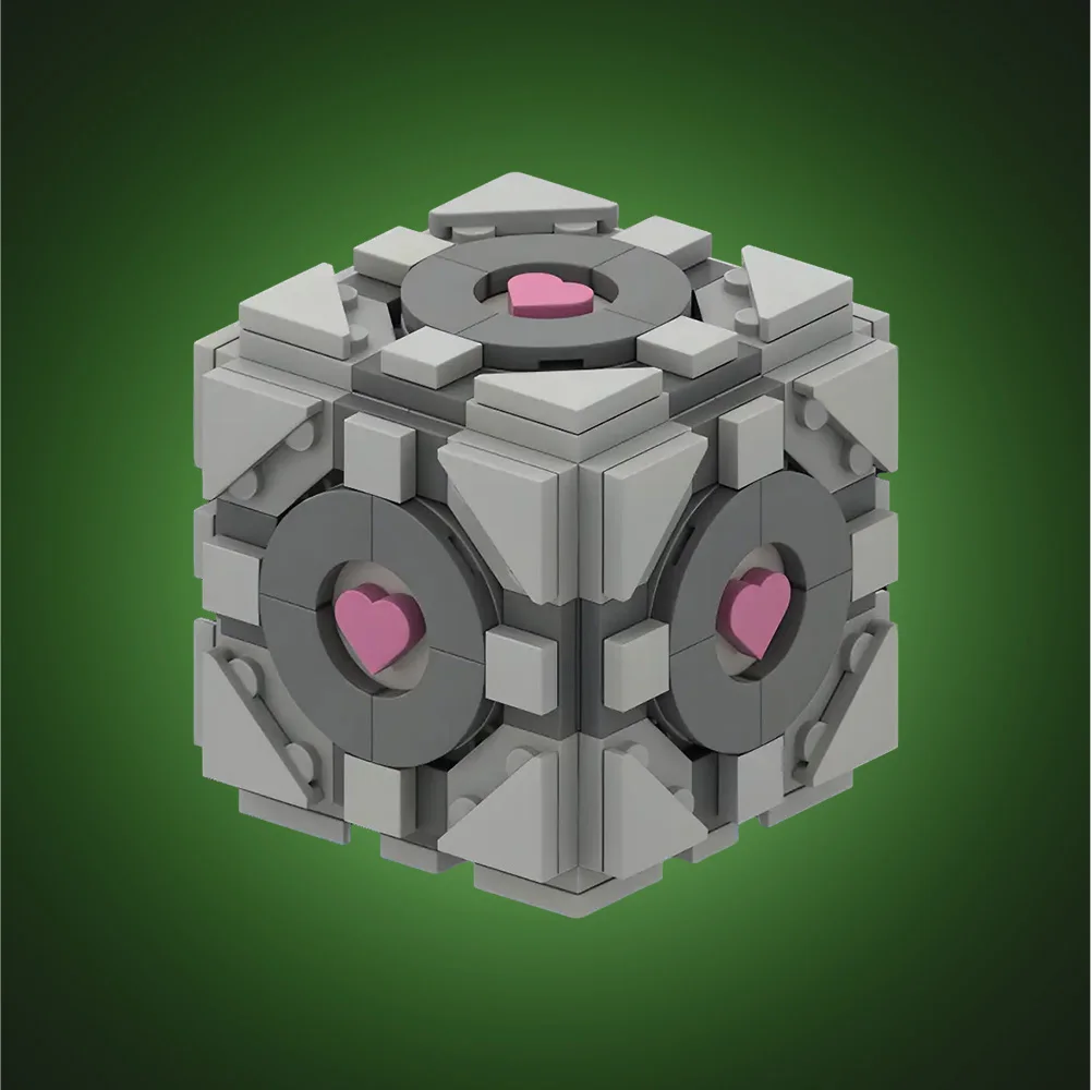 

Gobricks MOC Portal Weighted Companion Cube Building Blocks Model Popular Games Weighted Companion Cube Bricks Toys Kids Gifts