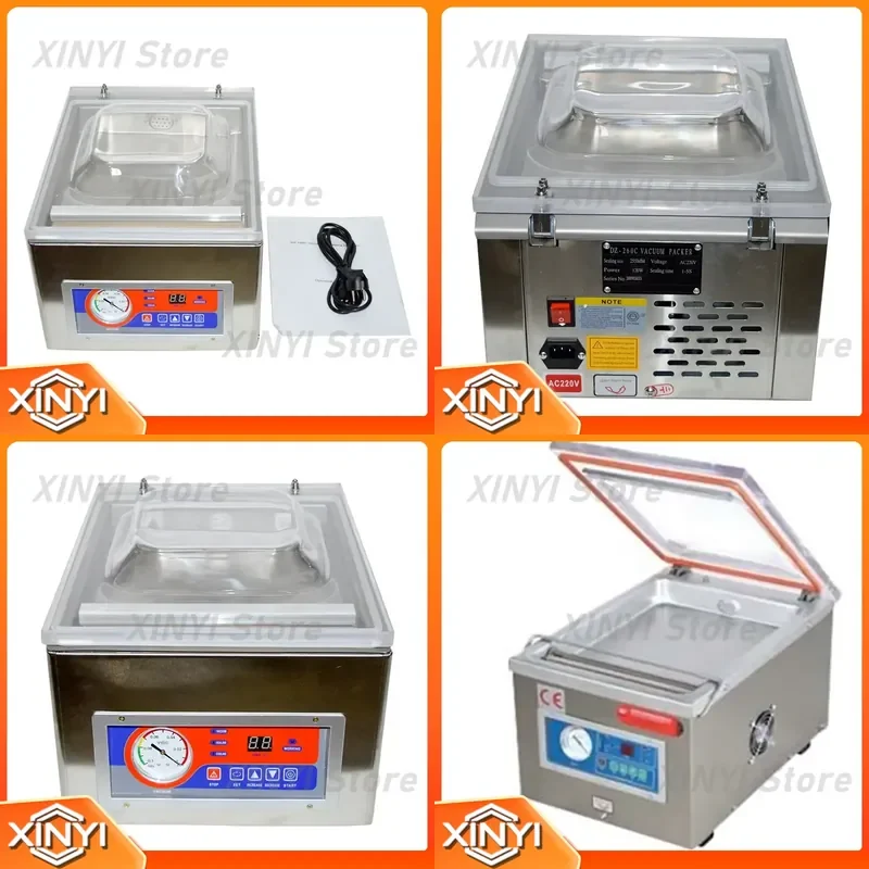 2025 New Household Vacuum Sealer Packaging Machine for Food Vacuum Sealing Stainless Steel Food Vacuum Packer