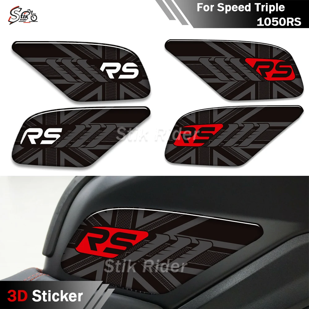 

1050RS Motorcycle Tank Pad Grips Gas Fuel Oil Kit Knee Protector Stickers Decals For Triumph Speed Triple 1050 RS 2016 - 2020