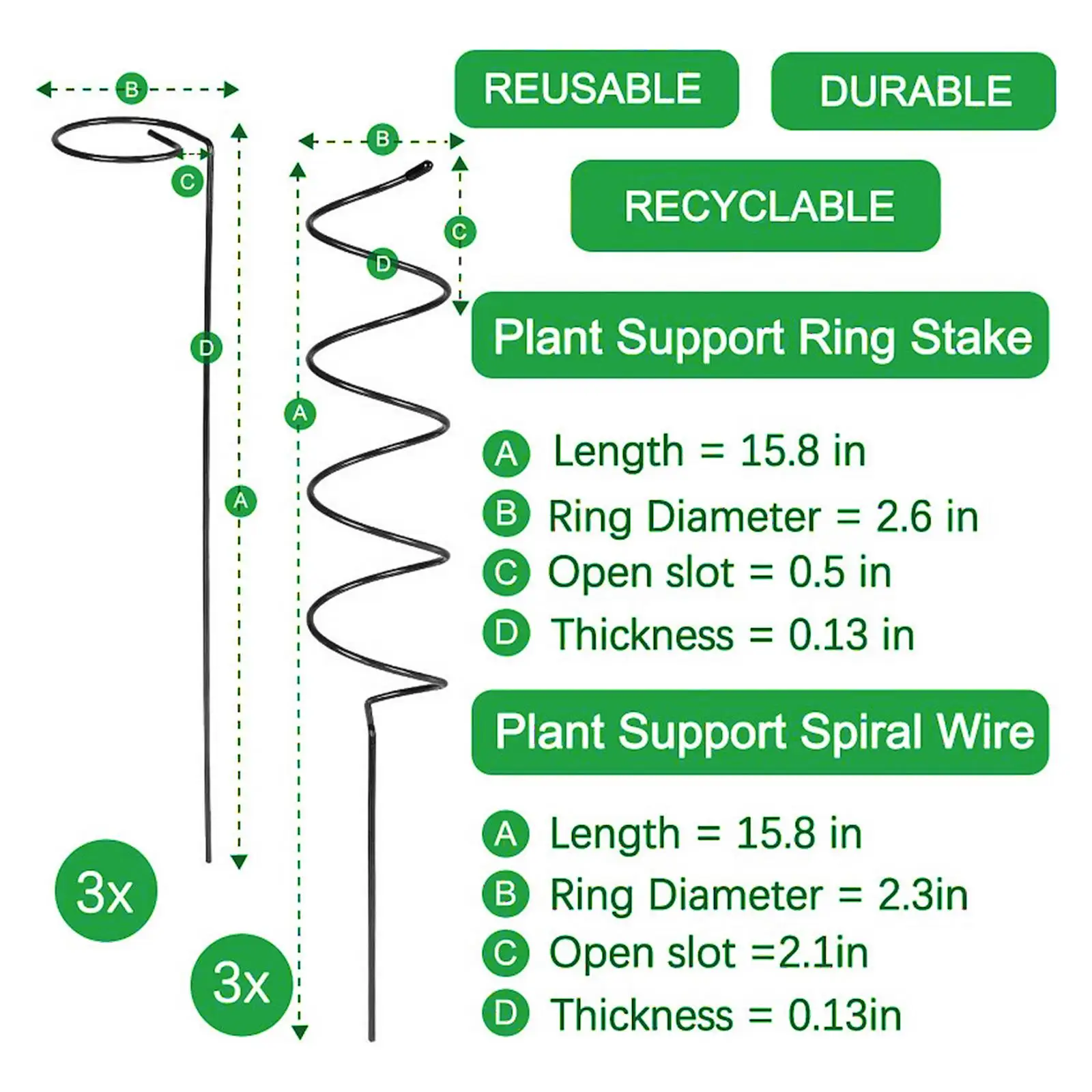 つる性植物用支柱-トマトツイスト支柱-装飾用支柱-取り付け簡単な用品-再利用可能なツール-野菜や花用