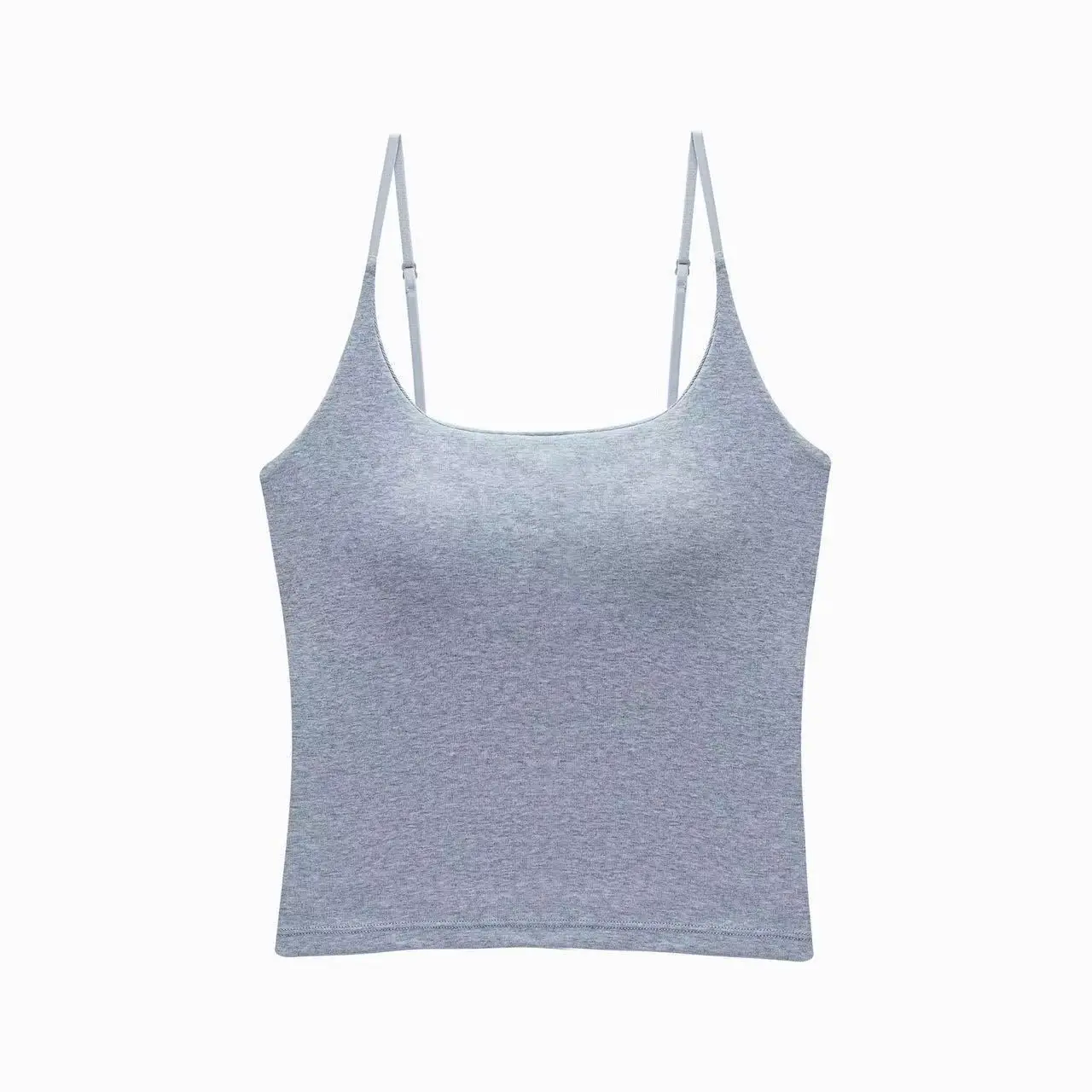Zuid-Koreaanse versie van haltervest dames met borstkussen Terug een lichaam om te dragen Afslanken Halter Tops Tees Shirts Zwart 2025, nieuw