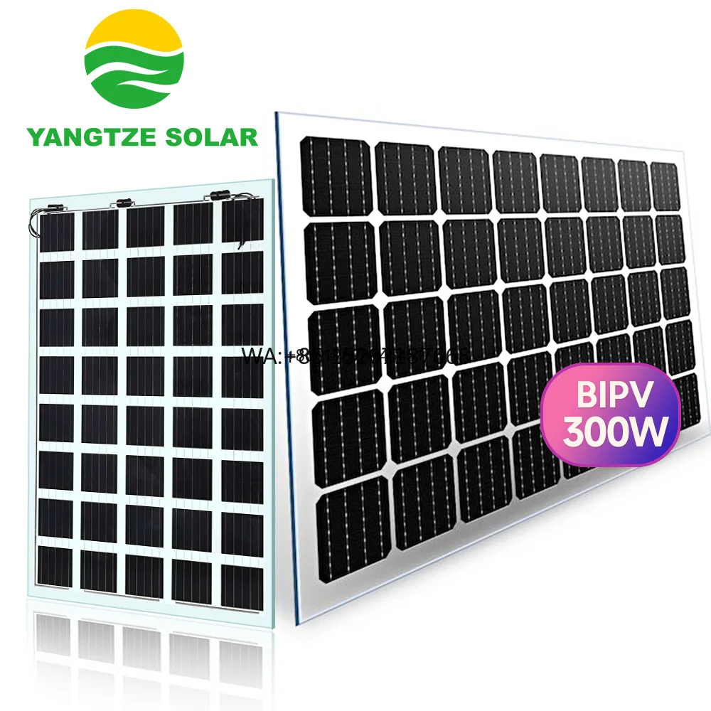 300W BIPV Solar Panel Building-integrated Photovoltaic Module That Combines Renewable Energy Production Architectural Aesthetics