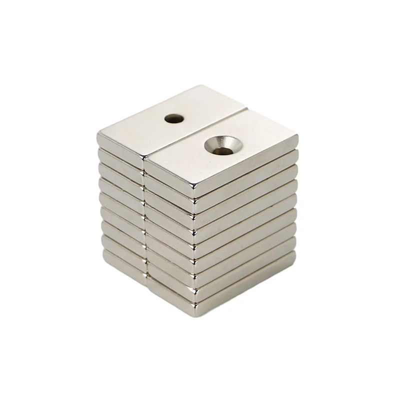 20x10x4-5 mm Magnet Block NdFeB Neodymium Magnet 20x10x4mm Hole 5mm N35 Super Powerful imanes Permanent Magnetic Aimant Imán