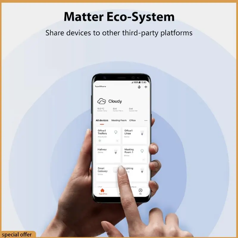 A68Z Tuya Matter Thread Door Window Sensor USB Powered Smart Home Wireless Detector Work With Homekit Alexa Google Home