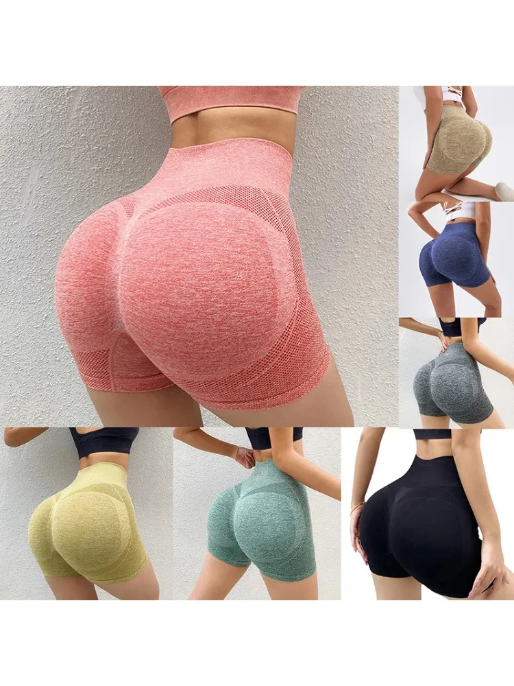 AliExpress Women's Shorts Exercise Women's New Bike Jogging Fitness High Waist Push Ups Gym Shorts Tight Pants Women's Yoga Clothes