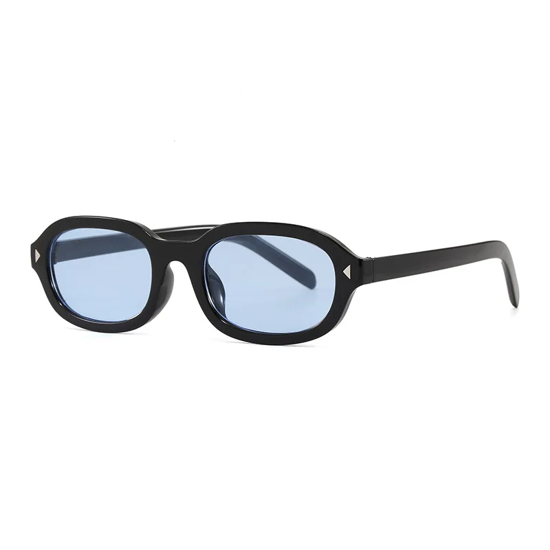 Korean version oval large-frame sunglasses for travel and leisure, decorative glasses