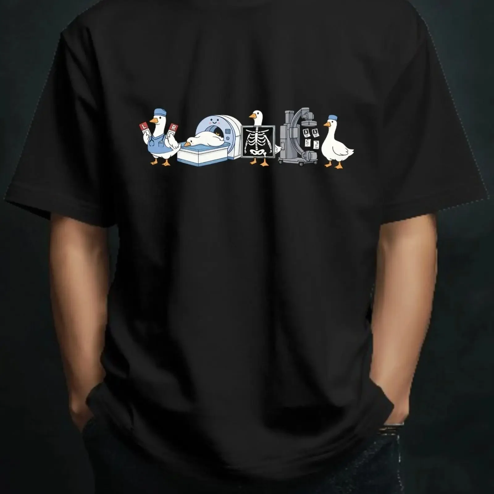 Radiologic Technologist Goose T Shirt lustiges X Ray Tech Silly Te vintage Washed streetwear designer clothes fashion