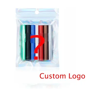 Bộ ống bằng nhôm đầy màu sắc, lưu trữ thảo mộc, phong cách lọ stash, phụ kiện hút thuốc, 7pcs 8 Bộ thảo dược bán hàng chính - 8