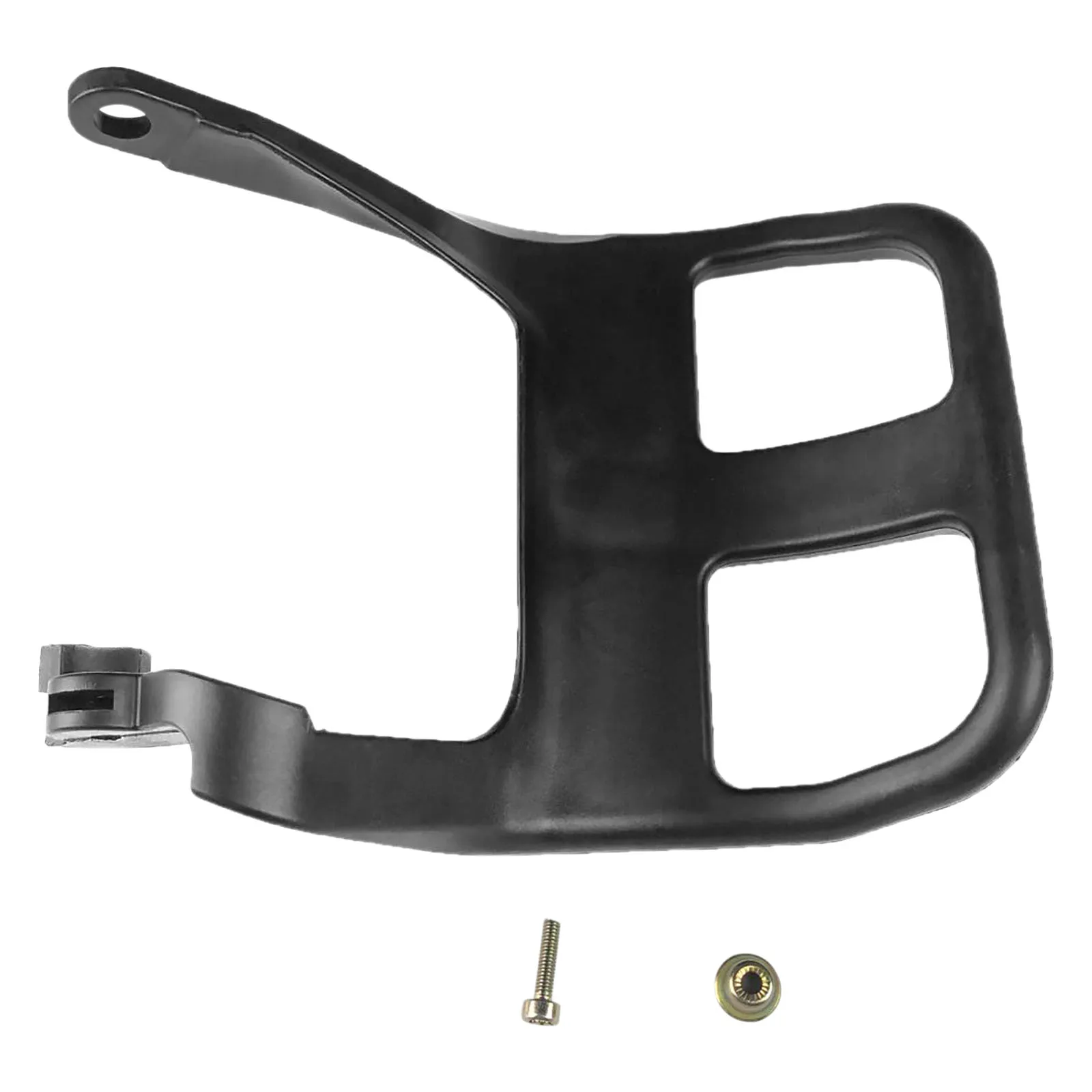 Protector de mano de freno de cadena negro apto para Stihl 024 026 MS260 palanca de manija de freno de cadena de motosierra Accesorios de reparación de energía de jardín