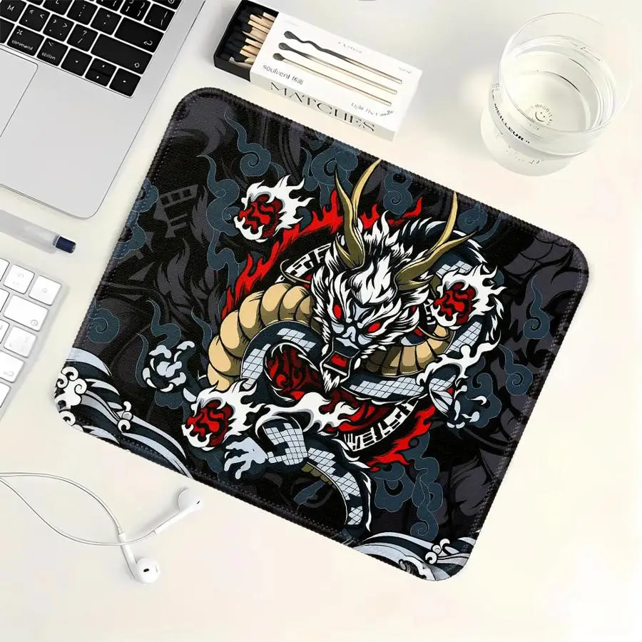 

Fierce Dragon Wave Pattern rubber Mouse Pad office Pad Desk accessories Game Console Pad overlock Keyboard Computer Laptop Pad