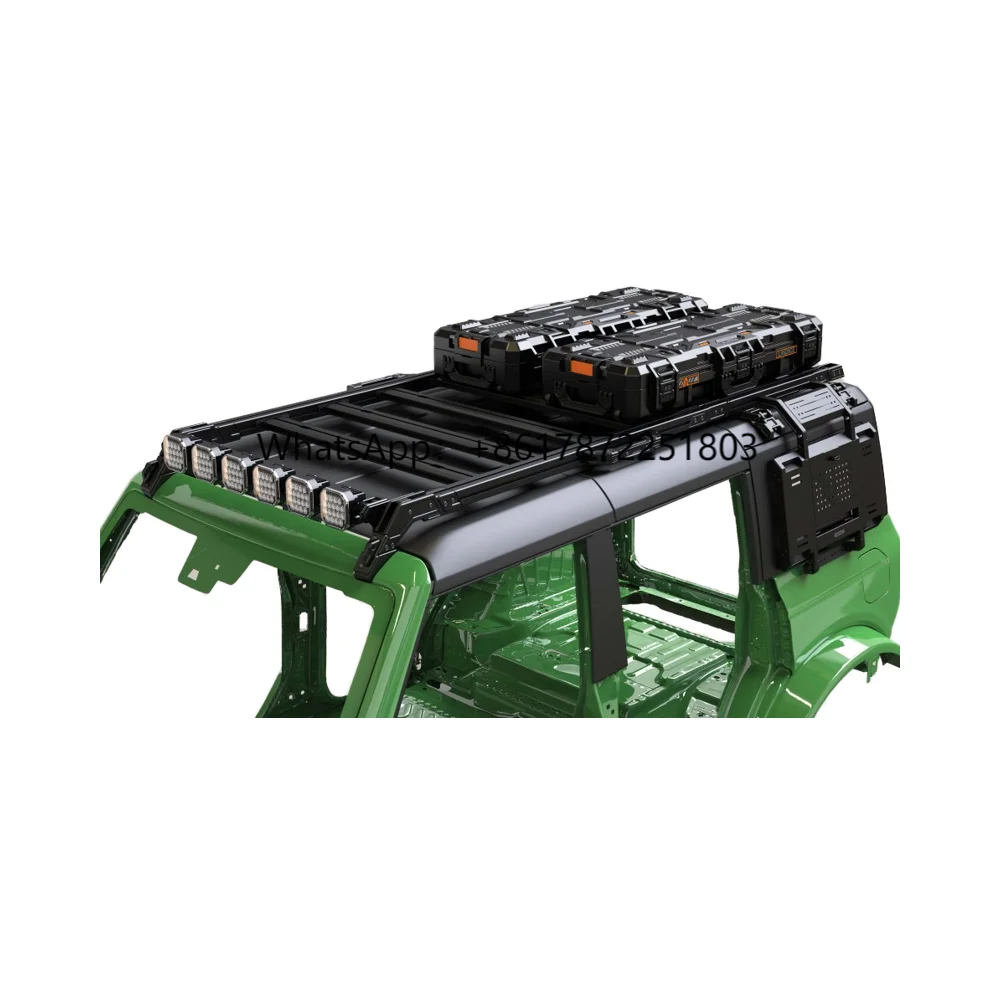 

Precise Manufacture Engraving Detachable Designed Luggage Basket Cargo Carrier Universal Offroad Car Roof Racks for Ford Bronco